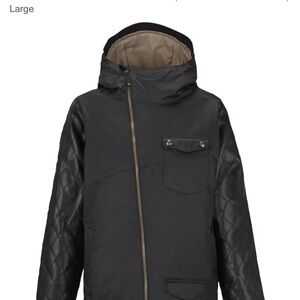 Burton Women's TWC Maverick Jacket, True Black/Black Leather,  size XS